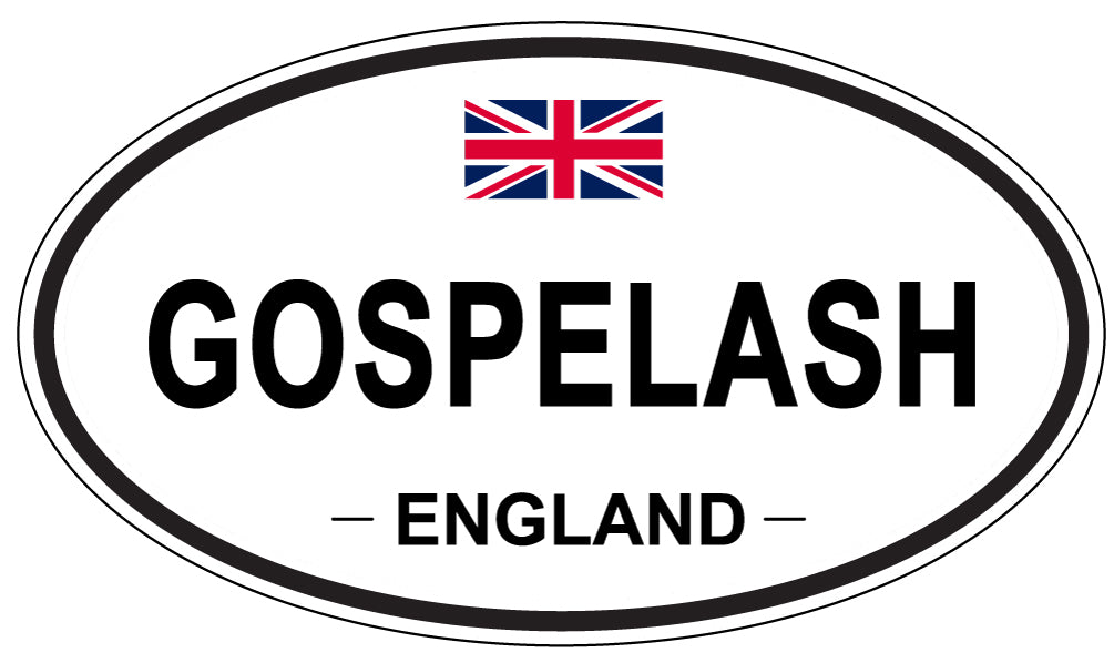 GOSPELASH, ENGLAND - Oval Sticker