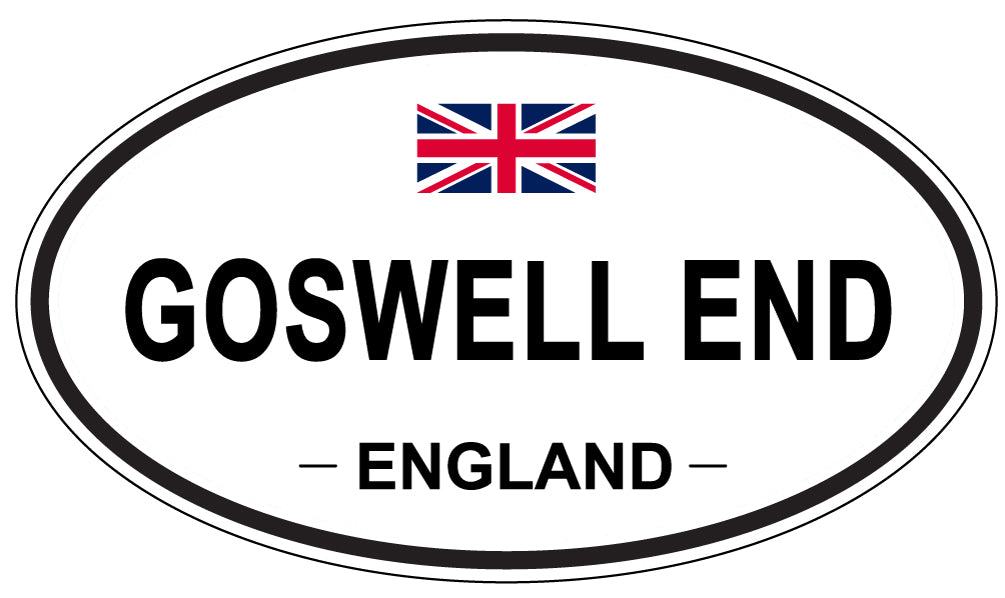 GOSWELL END, ENGLAND - Oval Sticker