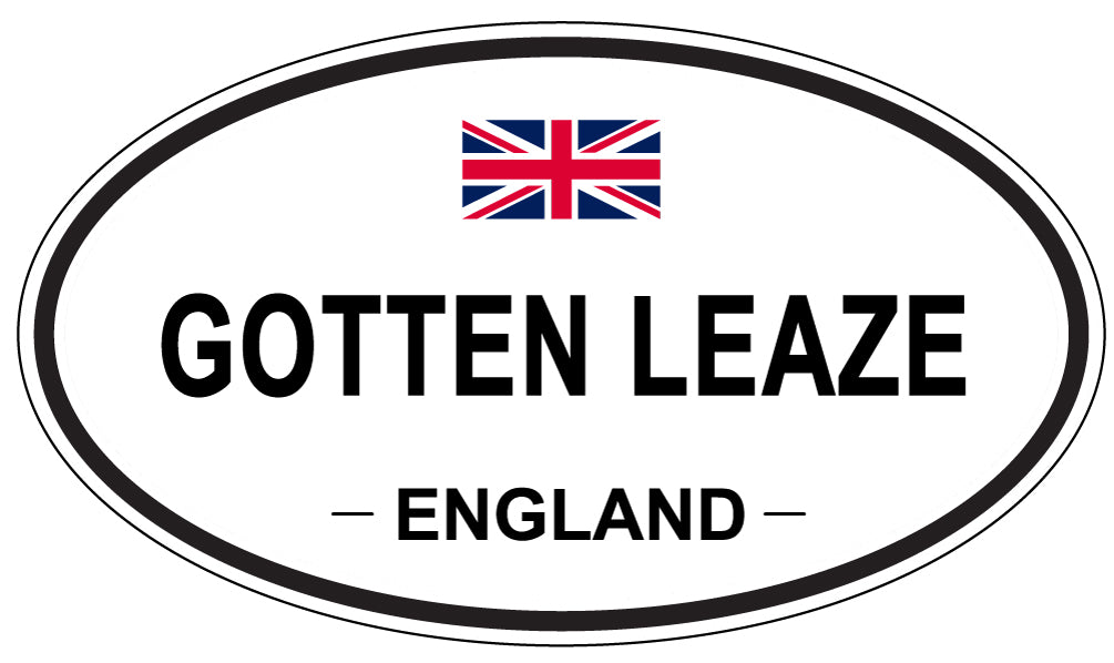 GOTTEN LEAZE, England - Oval Magnet