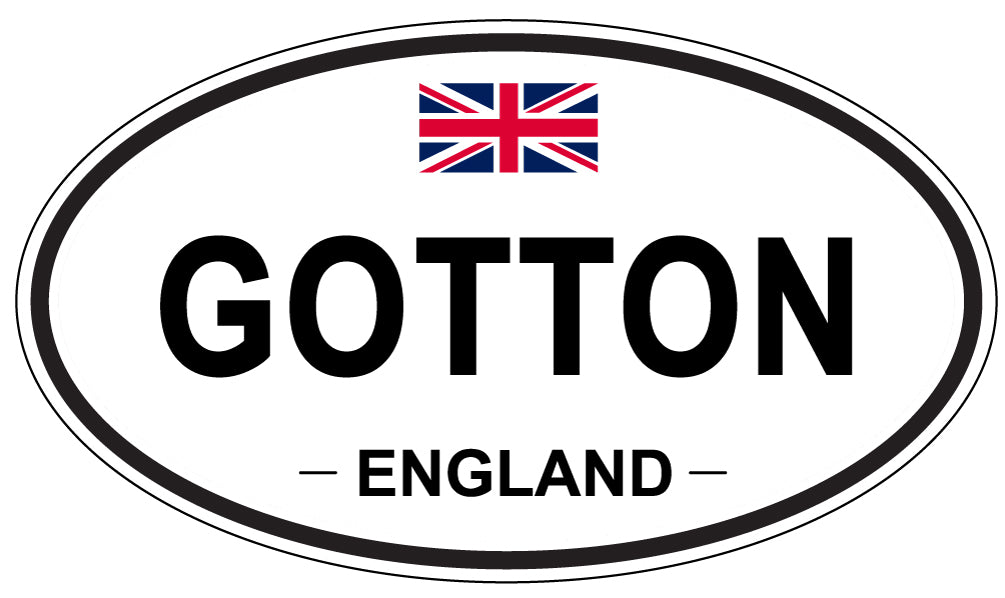 GOTTON, ENGLAND - Oval Sticker