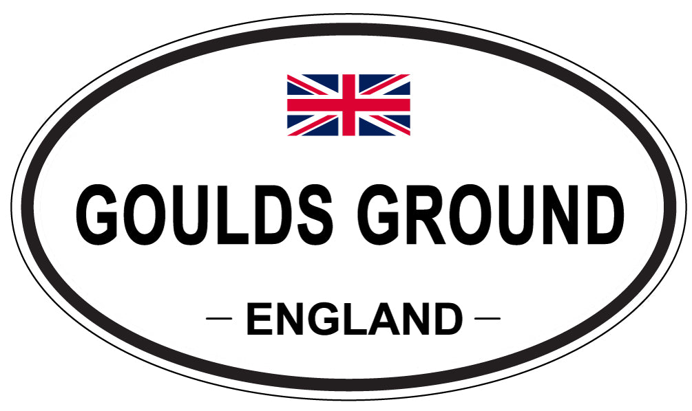 GOULDS GROUND, ENGLAND - Oval Sticker