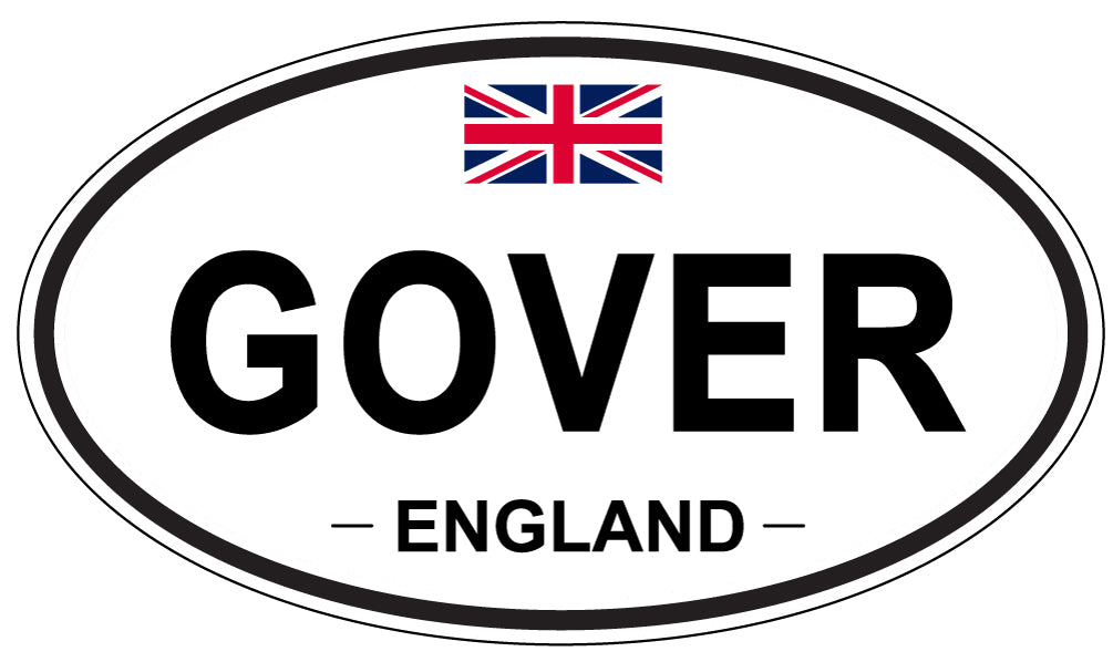 GOVER, ENGLAND - Oval Sticker