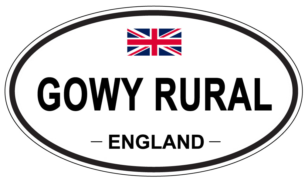 GOWY RURAL, ENGLAND - Oval Sticker