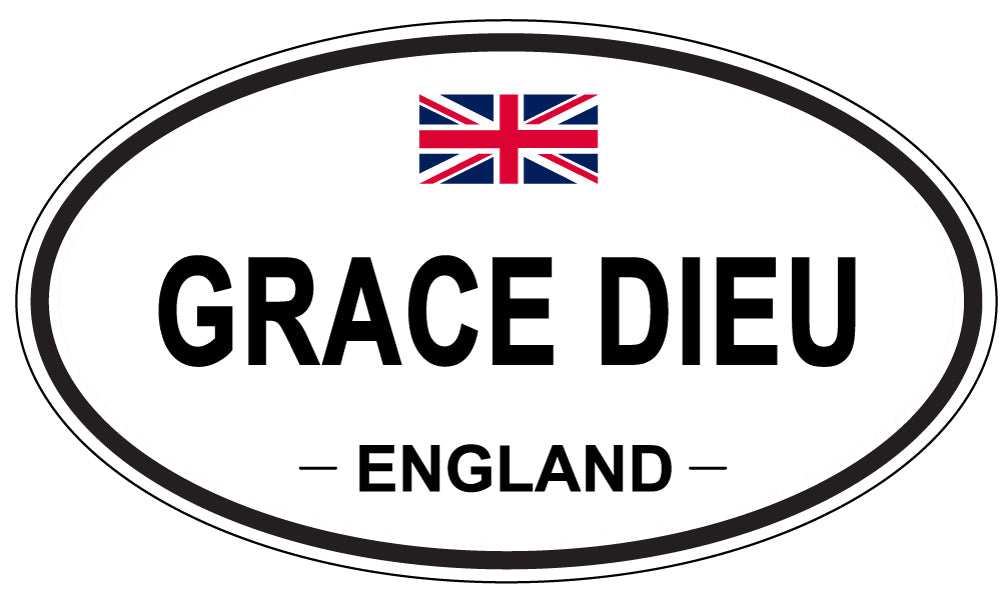 GRACE DIEU, England - Oval Magnet