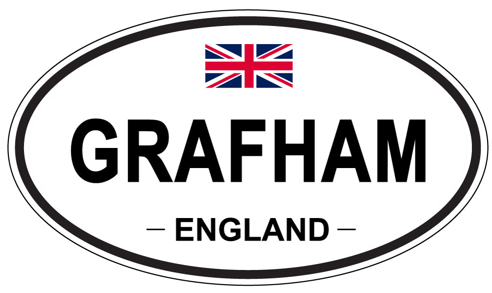 GRAFHAM, ENGLAND - Oval Sticker