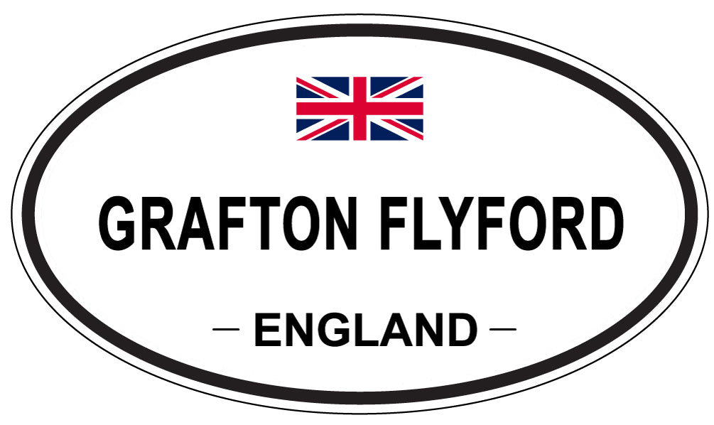 GRAFTON FLYFORD, ENGLAND - Oval Sticker
