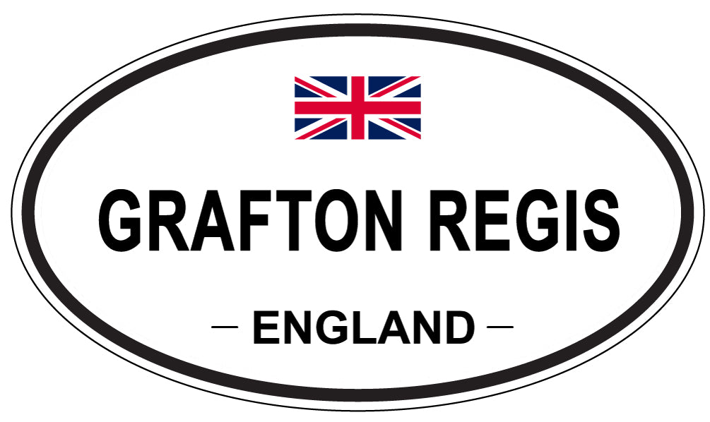 GRAFTON REGIS, ENGLAND - Oval Sticker