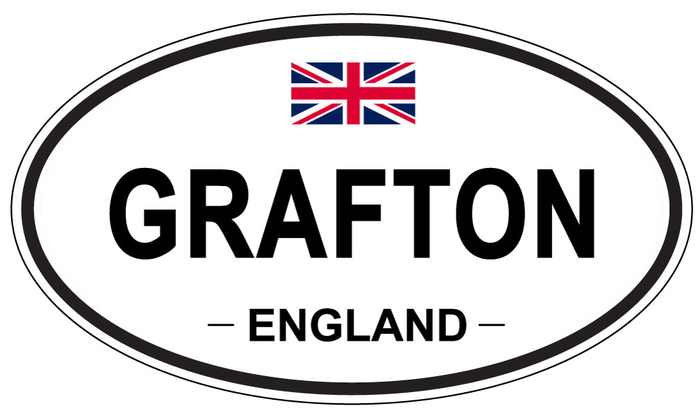 GRAFTON, ENGLAND - Oval Sticker
