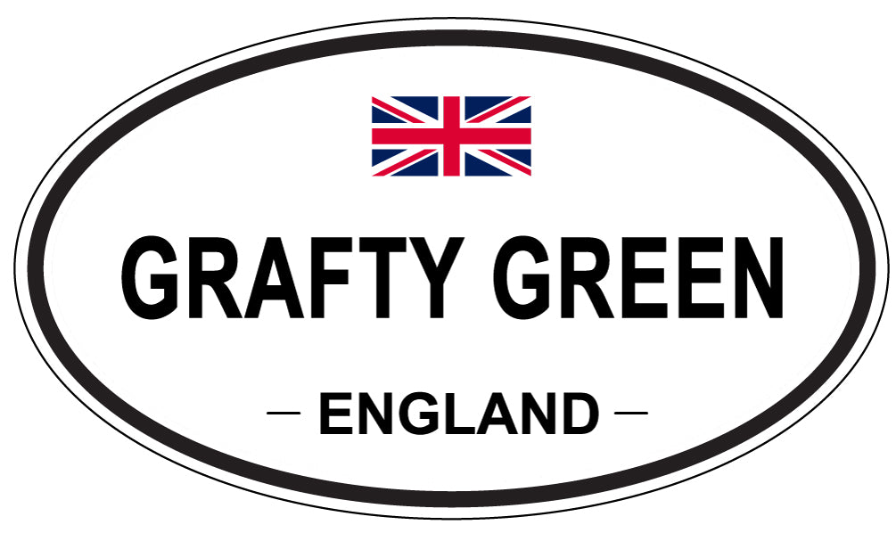 GRAFTY GREEN, ENGLAND - Oval Sticker