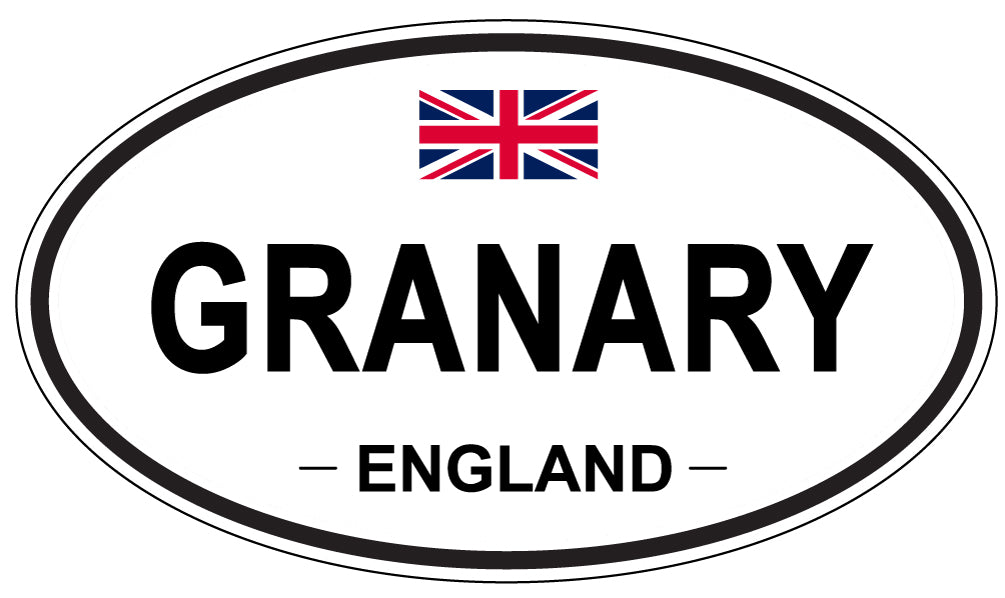 GRANARY, ENGLAND - Oval Sticker