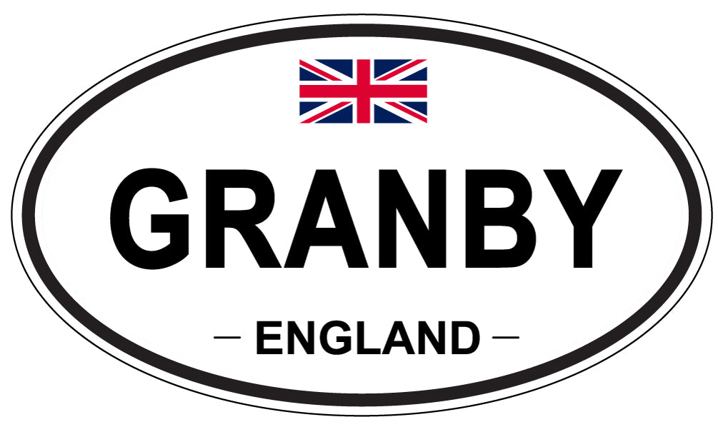 GRANBY, ENGLAND - Oval Sticker