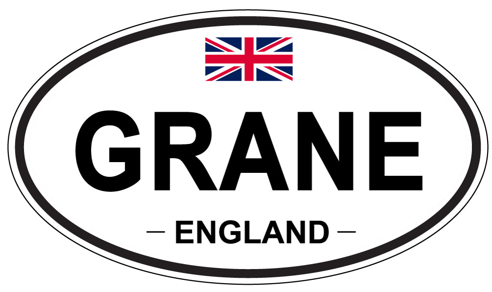 GRANE, ENGLAND - Oval Sticker