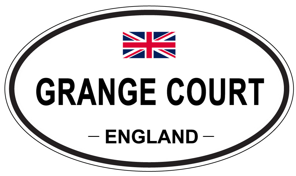 GRANGE COURT, England - Oval Magnet