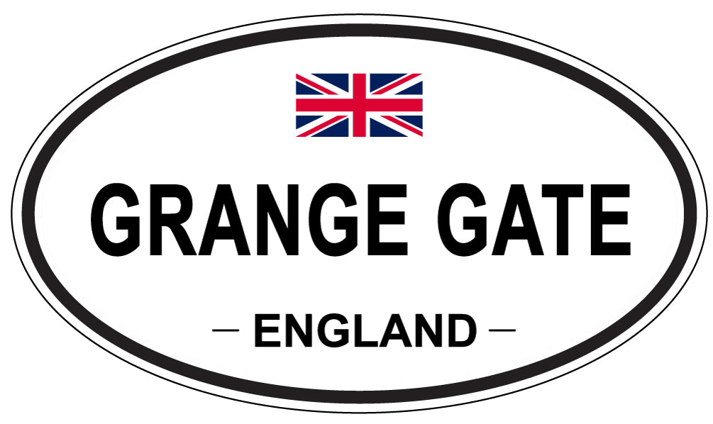 GRANGE GATE, England - Oval Magnet