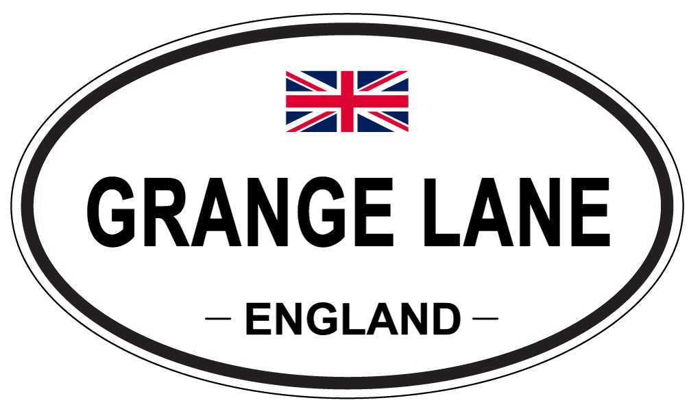 GRANGE LANE, England - Oval Magnet