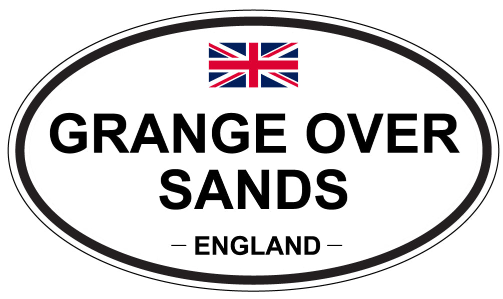 GRANGE OVER SANDS, ENGLAND - Oval Sticker