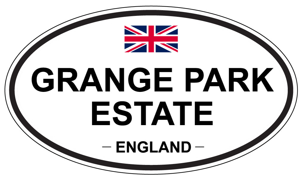 GRANGE PARK ESTATE, ENGLAND - Oval Sticker
