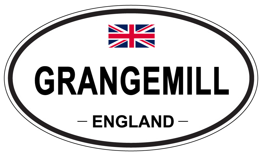 GRANGEMILL, England - Oval Magnet