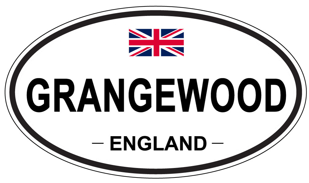 GRANGEWOOD, ENGLAND - Oval Sticker