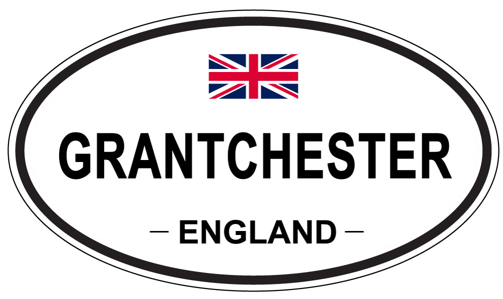 GRANTCHESTER, ENGLAND - Oval Sticker