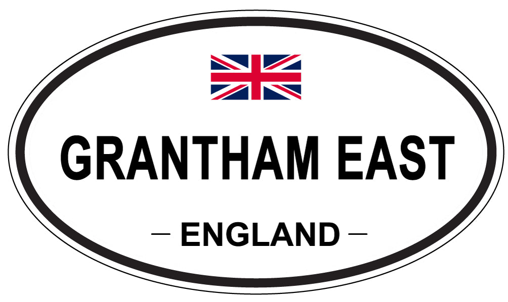 GRANTHAM EAST, ENGLAND - Oval Sticker