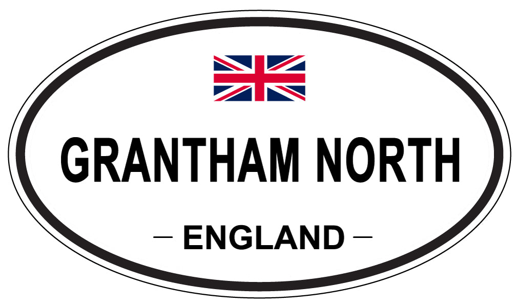 GRANTHAM NORTH, England - Oval Magnet