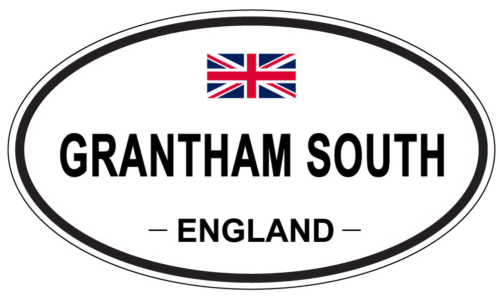 GRANTHAM SOUTH, ENGLAND - Oval Sticker