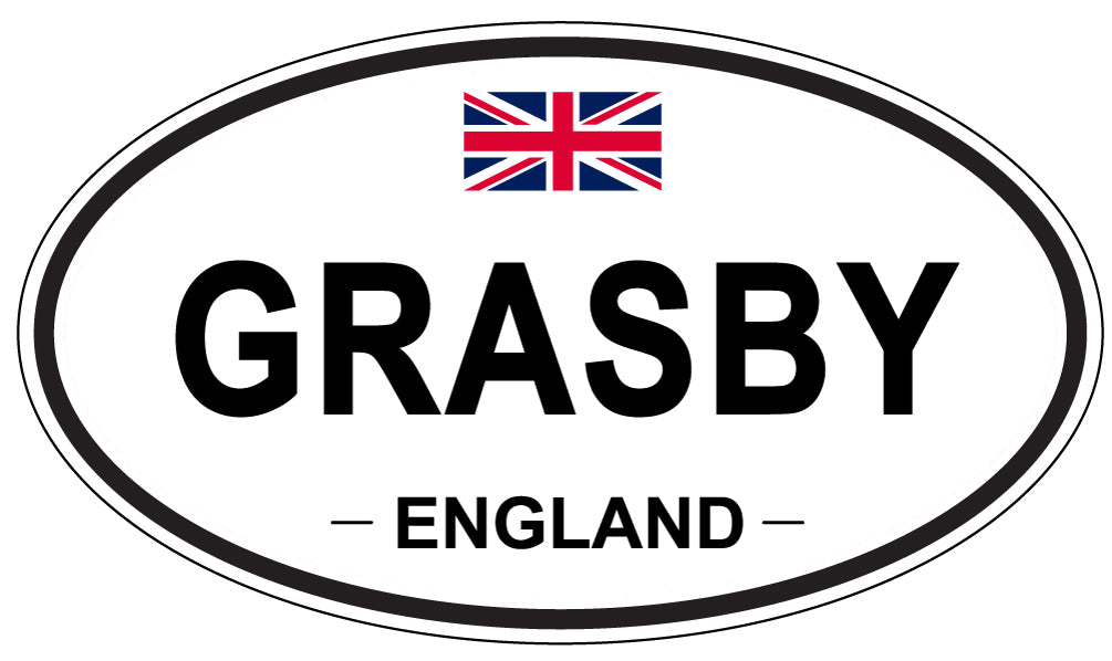 GRASBY, England - Oval Magnet
