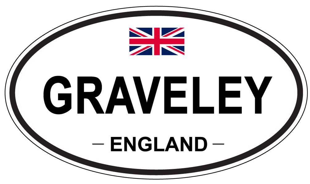 GRAVELEY, ENGLAND - Oval Sticker