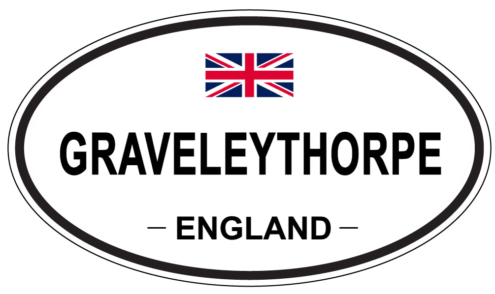 GRAVELEYTHORPE, ENGLAND - Oval Sticker