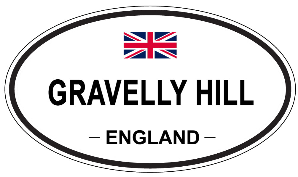 GRAVELLY HILL, ENGLAND - Oval Sticker
