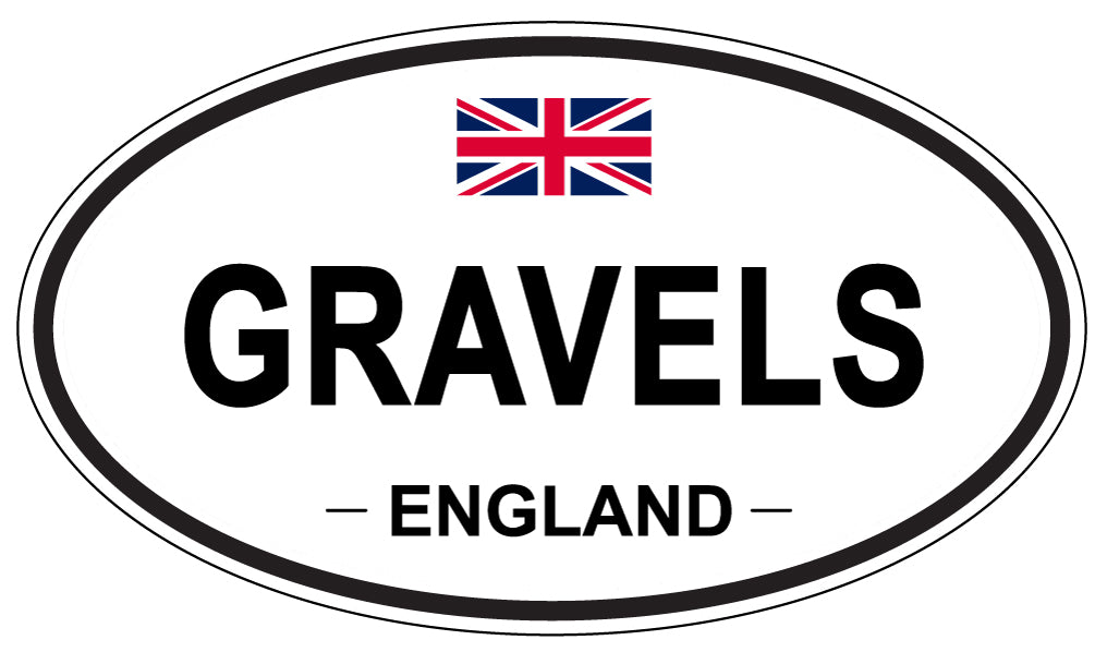 GRAVELS, England - Oval Magnet