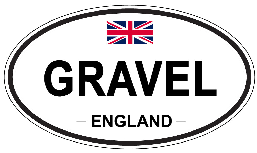 GRAVEL, England - Oval Magnet