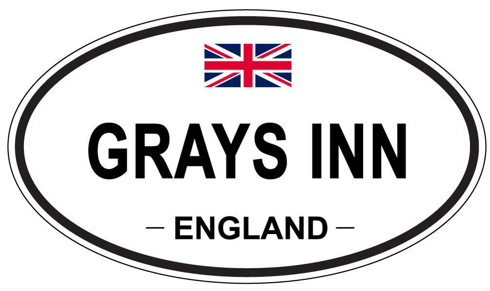 GRAYS INN, ENGLAND - Oval Sticker