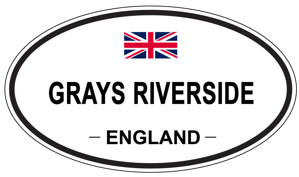 GRAYS RIVERSIDE, ENGLAND - Oval Sticker