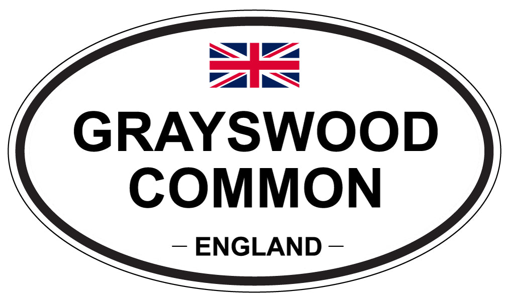 GRAYSWOOD COMMON, ENGLAND - Oval Sticker