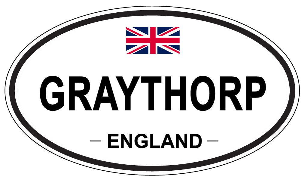 GRAYTHORP, ENGLAND - Oval Sticker
