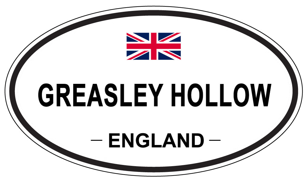 GREASLEY HOLLOW, ENGLAND - Oval Sticker