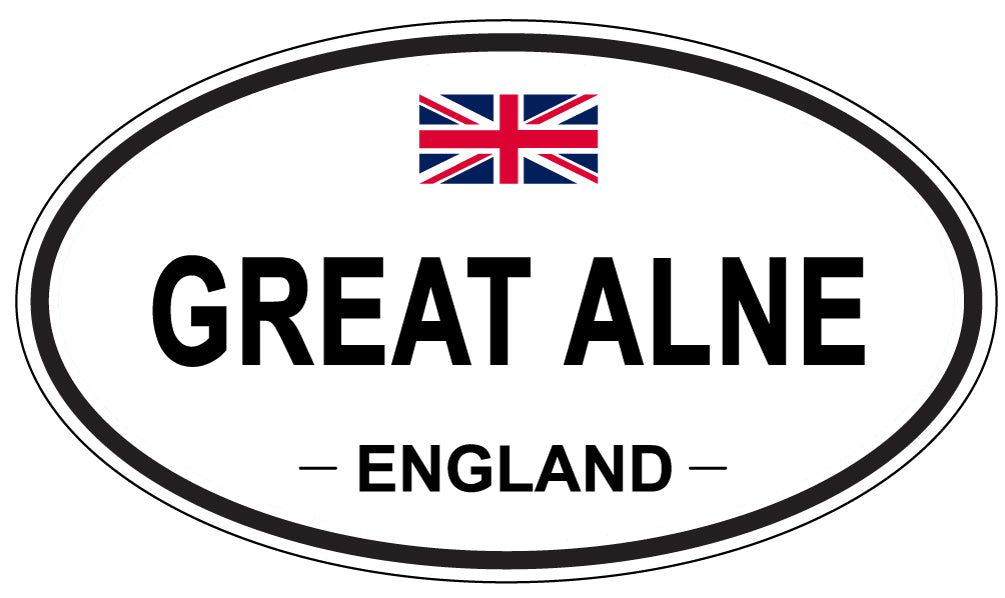 GREAT ALNE, England - Oval Magnet