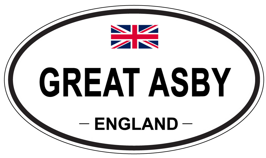 GREAT ASBY, ENGLAND - Oval Sticker