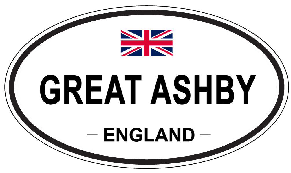 GREAT ASHBY, ENGLAND - Oval Sticker