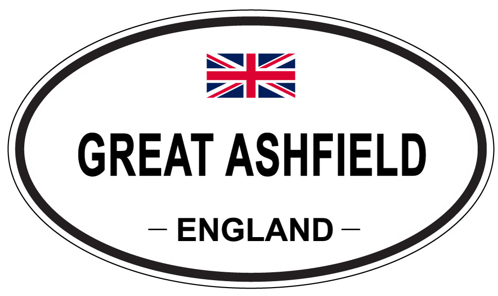 GREAT ASHFIELD, England - Oval Magnet