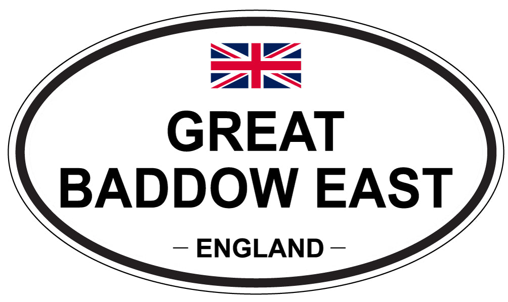 GREAT BADDOW EAST, ENGLAND - Oval Sticker