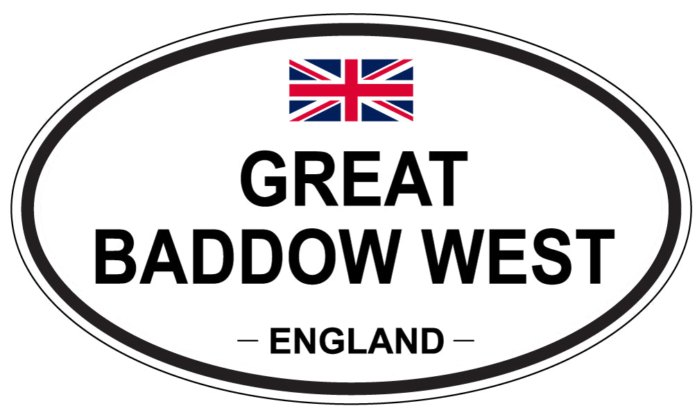 GREAT BADDOW WEST, England - Oval Magnet