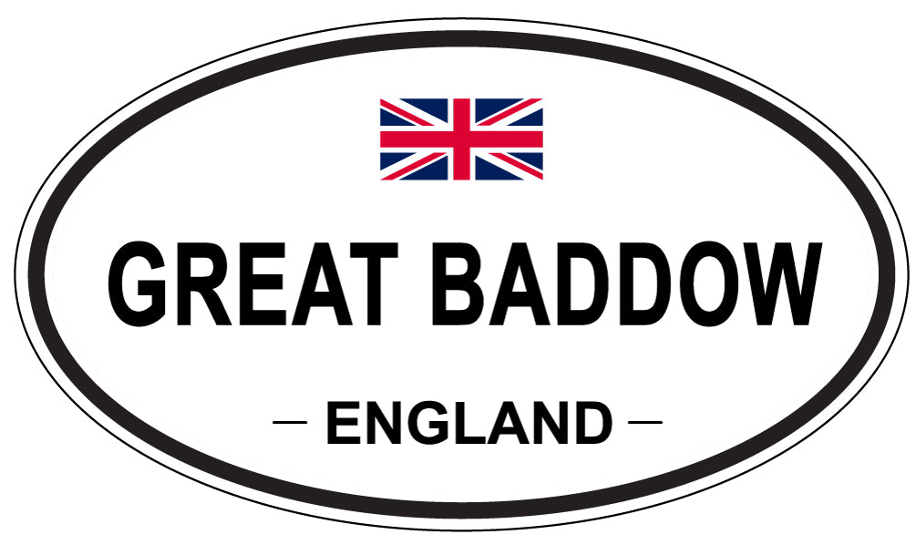 GREAT BADDOW, ENGLAND - Oval Sticker