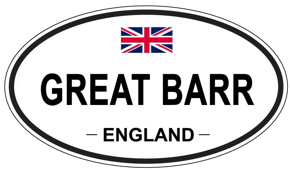 GREAT BARR, ENGLAND - Oval Sticker