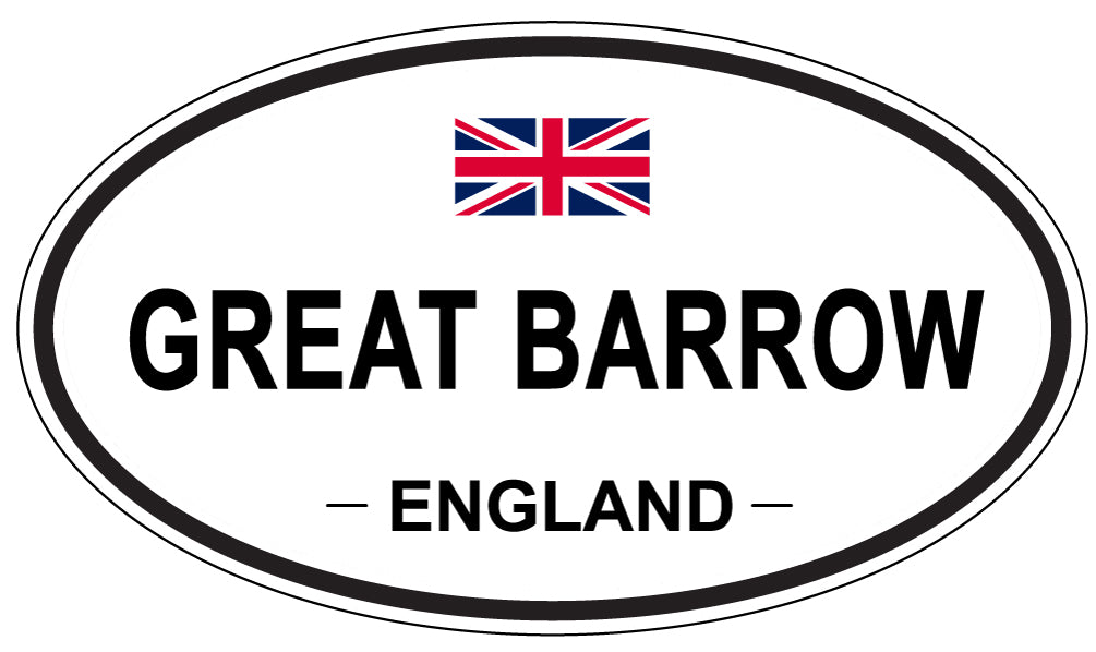 GREAT BARROW, England - Oval Magnet