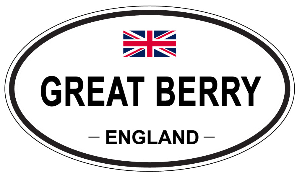 GREAT BERRY, ENGLAND - Oval Sticker