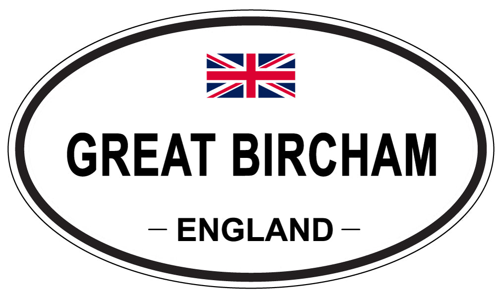 GREAT BIRCHAM, ENGLAND - Oval Sticker