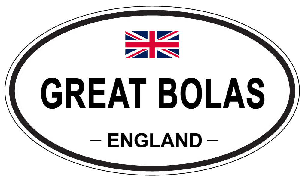 GREAT BOLAS, England - Oval Magnet